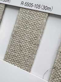 R-5505-105 Linen Series Rubber Tape[Ribbon Tape Cord] RIVER Sub Photo