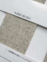 R-5505-108 Linen Series Rubber Tape[Ribbon Tape Cord] RIVER Sub Photo