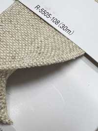 R-5505-108 Linen Series Rubber Tape[Ribbon Tape Cord] RIVER Sub Photo