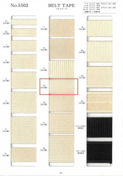 Belt Tape, Thick Weave