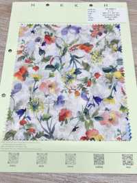 DP-5000-3 60 Lawn Digital Print Watercolor Flowers[Textile / Fabric] HOKKOH Sub Photo