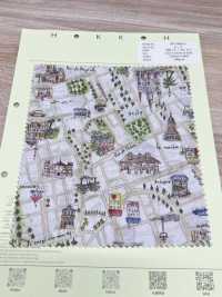 DP-5000-5 60 Lawn Digital Print Map Pattern[Textile / Fabric] HOKKOH Sub Photo