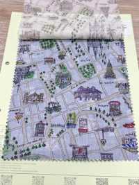 DP-5000-5 60 Lawn Digital Print Map Pattern[Textile / Fabric] HOKKOH Sub Photo