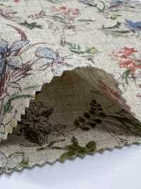 7026-700-5 CL Loomstate With Watercolor Floral Pattern[Textile / Fabric] HOKKOH Sub Photo