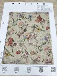 7026-700-5 CL Loomstate With Watercolor Floral Pattern[Textile / Fabric] HOKKOH Sub Photo