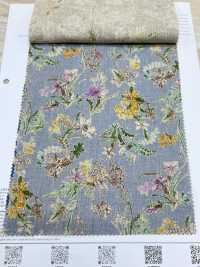 7026-700-5 CL Loomstate With Watercolor Floral Pattern[Textile / Fabric] HOKKOH Sub Photo