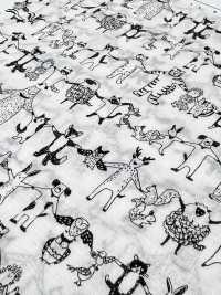 1026-625-10 60 Lawn Hand-Holding Animals[Textile / Fabric] HOKKOH Sub Photo