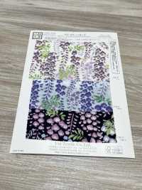 KKP2338-D-FUJINOHANA Futako Chirimen Wisteria Flower[Textile / Fabric] Uni Textile(Komon Studio) Sub Photo