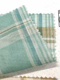 35528 80 % Thread Organic Cotton Lawn Madras Check[Textile / Fabric] SUNWELL Sub Photo