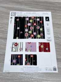 KKP2338-D-YTSUBAKI Futako Chirimen Yume Tsubaki[Textile / Fabric] Uni Textile(Komon Studio) Sub Photo