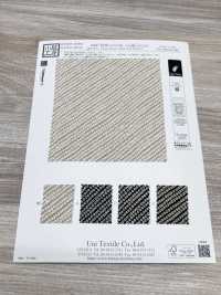 KKP3338-D1127 Futako Chirimen Single Color Print Edo Komon Moss Stitch[Textile / Fabric] Uni Textile(Komon Studio) Sub Photo