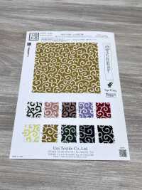 KKP3338-D-KARAKUSA Futako Chirimen Arabesque Pattern[Textile / Fabric] Uni Textile(Komon Studio) Sub Photo