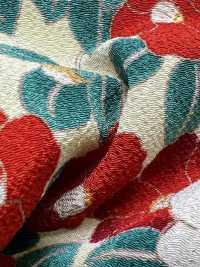 KKP2338-D-MODANTBK Futako Chirimen Modern Camellia[Textile / Fabric] Uni Textile(Komon Studio) Sub Photo