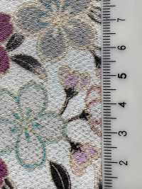 KKP2338-D-SKRZKS Futako Chirimen Cherry Blossoms[Textile / Fabric] Uni Textile(Komon Studio) Sub Photo