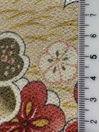 KKP2338-D-SYOCHIKU Futako Chirimen Pine, Bamboo, And Plum[Textile / Fabric] Uni Textile(Komon Studio) Sub Photo
