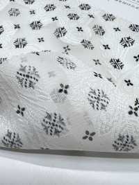 KKP4193-D301-123 Chiffon Cut Jacquard Monochromatic Print[Textile / Fabric] Uni Textile(Komon Studio) Sub Photo