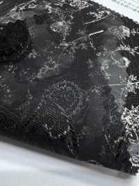 KKP4193-D301-75 Chiffon Cut Jacquard[Textile / Fabric] Uni Textile(Komon Studio) Sub Photo