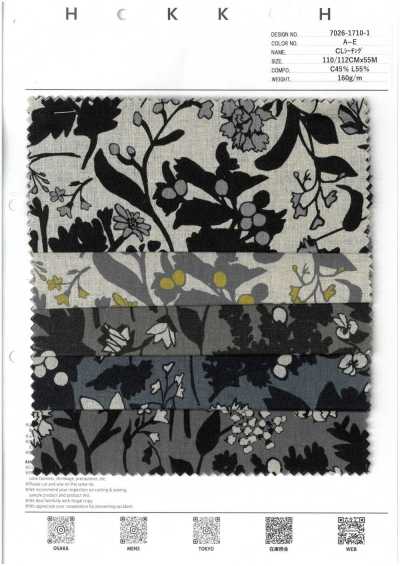 CL Sheeting Silhouette Floral Pattern