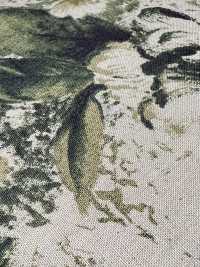7026-1730-1 Linen Loomstate With Large Flowers[Textile / Fabric] HOKKOH Sub Photo