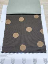 7026-1720-6 21W Corduroy Hand-painted Circle[Textile / Fabric] HOKKOH Sub Photo