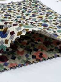 4026-1755-3 21W Corduroy Geometric Flower[Textile / Fabric] HOKKOH Sub Photo