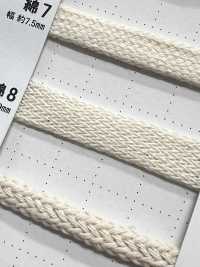 C8 Natural Material Cord PART1 Cotton 8 Count Bag String 9.0mm[Ribbon Tape Cord] Cordon Sub Photo