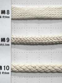 C9 Natural Material Cord PART1 Cotton 9 Round Cord 5.5mm[Ribbon Tape Cord] Cordon Sub Photo