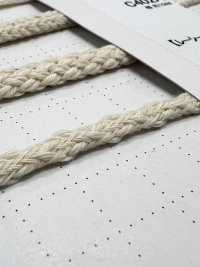 C12 Natural Material Cord PART 1, 12% Cotton, Round Cord, 4.0mm, With Core[Ribbon Tape Cord] Cordon Sub Photo