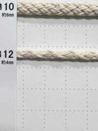 C12 Natural Material Cord PART 1, 12% Cotton, Round Cord, 4.0mm, With Core[Ribbon Tape Cord] Cordon Sub Photo