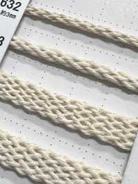 RC3232 Natural Material Cord PART1 Lacy Cotton RC3232 Bag Cord 7.0mm[Ribbon Tape Cord] Cordon Sub Photo