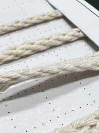 RC3232 Natural Material Cord PART1 Lacy Cotton RC3232 Bag Cord 7.0mm[Ribbon Tape Cord] Cordon Sub Photo