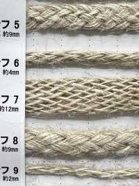 KNF7 Natural Material Cord PART2 Kenaf 7 Bag Cord 12.0mm[Ribbon Tape Cord] Cordon Sub Photo