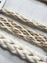 CK2 Natural Material Cord PART2 Cotton Kenaf 2 Bag Cord 7.5mm[Ribbon Tape Cord] Cordon Sub Photo