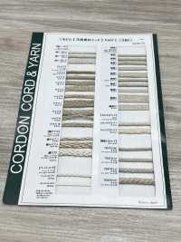 CL7 Natural Material Cord PART 2 Linen 7 Round Cord With Core 4.0mm[Ribbon Tape Cord] Cordon Sub Photo