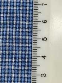 14425 60 Thread/Tencel™ Lyocell Fiber Double Gauze Blue Check[Textile / Fabric] SUNWELL Sub Photo