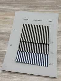 W3333-D Cotton Bold Stripe Hickory Denim 10oz[Textile / Fabric] Yoshiwa Textiles Sub Photo