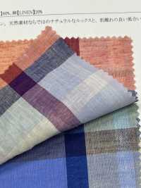 35530 60 Single Thread Cotton /lawn Linen Check[Textile / Fabric] SUNWELL Sub Photo