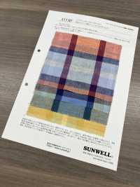 35530 60 Single Thread Cotton /lawn Linen Check[Textile / Fabric] SUNWELL Sub Photo