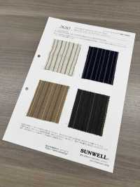 26265 40 Single Thread Cotton Shirring Brushed Stripe[Textile / Fabric] SUNWELL Sub Photo