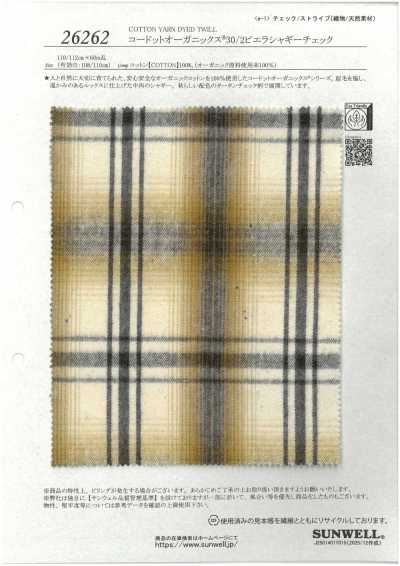 26262 Codot Organics® 30/2 Viyella Shaggy Check