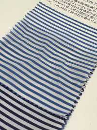 44018 Aera 20d Nylon/60 Single Thread Cotton Lawn Horizontal Stripe GS Wash Finish[Textile / Fabric] SUNWELL Sub Photo