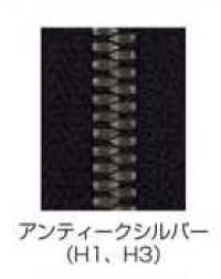 3SGWH3C-SLSB-B Closed-end EXCELLA® Zipper Size 3 Antique Silver Double YKK Additional Images