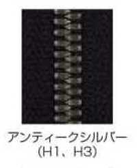 5SGWH3C-SLSB-B Closed-end EXCELLA® Zipper Size 5 Antique Silver Double YKK Additional Images