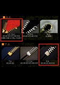 10-BK-CO-C WALDES Vintage Zipper, Black, Size 10, Cotton Tape, Closed End Asahi Fastener Sub Photo