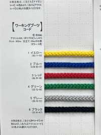 WKBC Working Boot Cord Round Lace 4.0mm[Ribbon Tape Cord] Cordon Sub Photo