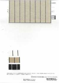 14431 20 Single Thread Cotton/Silk Boulette Noil Hickory Stripe[Textile / Fabric] SUNWELL Sub Photo