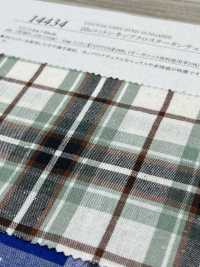 14434 20 Single Thread Cotton Nep Cross Tartan Check[Textile / Fabric] SUNWELL Sub Photo