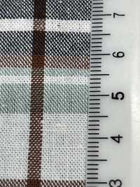 14434 20 Single Thread Cotton Nep Cross Tartan Check[Textile / Fabric] SUNWELL Sub Photo