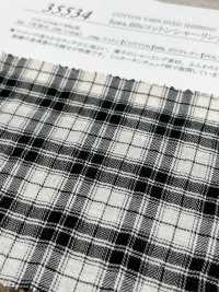 35534 Fuwa.60 Single Thread Cotton Shirring Herringbone Mini Tartan Check[Textile / Fabric] SUNWELL Sub Photo