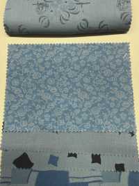 A-1532 Pattern Mix Indigo Dyed Print[Textile / Fabric] ARINOBE Sub Photo